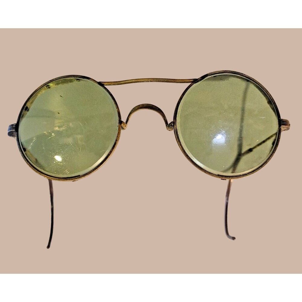 Glasses Welding Steampunk Goggles AO American Optical Green Vintage 10 72